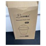 300 disposable plastic cups and lids new
