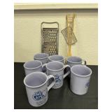 Bean spoon and grater and we care cups