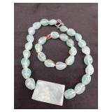 aquamarine Necklace and matching bracelet