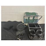 Lot of Misc, RCA Reciever, Fishing Chair, Cushion
