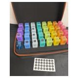 Pill organizer with case