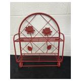 Decor Metal Wire Flower Shelf Res 22x17