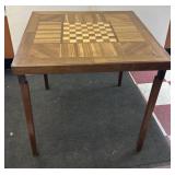 Wooden custom handmade card table 27.5x30