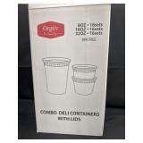 8oz 16oz and 32oz combo deli containers with lids