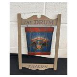 15'x10' the drum tavern sign wood