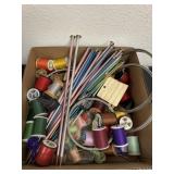 Crochet needles and thread