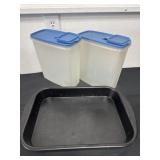 Tupperware and pan
