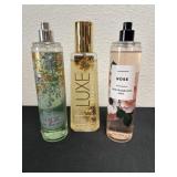 2 bath and body works spray and luxe spray