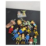 Group of kids toys