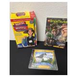 History and Crayola cd and bricks master.