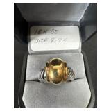 18k ge size 8-8.5 menï¿½s ring