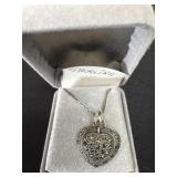 Sterling heart necklace