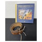 The gryphon book and leather belt