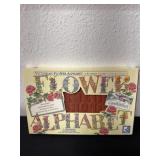 Flower alphabet 29 rubber stamps