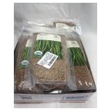 Full box of organic wheat grass seeds