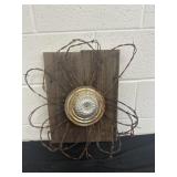 Vintage Handmade Wire Wooden Flower 19in