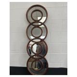 46x14 Round Decor Mirror, Heavy