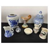 Geoup of vases and mini pitchers and more
