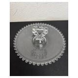 8ï¿½ vintage Imperial Glass Candlewick round pastry