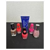 Nail polishes and blueberry moisturizer