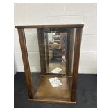 Vintage Wood Glass Display 16x24