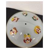 15ï¿½ vintage mid-century frosted glass circus