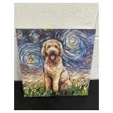 14in Canvas Dog Decor