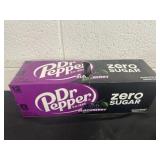 Case of 12 Pack Dr Pepper Blackberry Zero Sugar