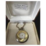 Vintage marda manual wind watch necklace
