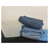 Moving Blankets in Tote