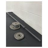 Lifting Bar and Weights