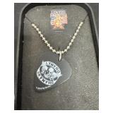 Lynyard skynard guitar pick necklace