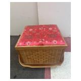 Wicker Box Picnic Basket 9x14