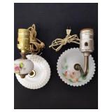 Two vintage  wall lights