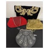 4 vintage purses