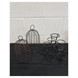 Cupcake stand and 2 metal covers