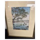 12ï¿½x9ï¿½ framed artwork appears to be a vintage