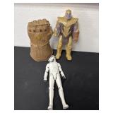 Marvel and Star Wars action figures with infinity