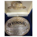 vintage oval commemorative trophy belt buckle