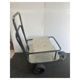 3 Wheel Utility Cart, one wheel is flat 40x30