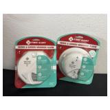 2 smoke and carbon monoxide alarms