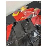 New group of black and red balloons