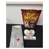 Pup peroni hand towel and love block