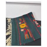 40ï¿½x24ï¿½ hand woven forest-green textile features a