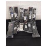 Large group of remotes