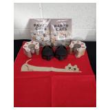 18.5 x 18.5 in cat pillow cover with paper cats,