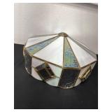 14ï¿½ vintage Tiffany-style hanging lamp shade
