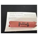 Uncirculated 1973d Lincoln memorial Pennies