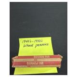 1940s-1950s wheat Pennieï¿½s