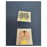 2 vintage Joan Rivera earrings